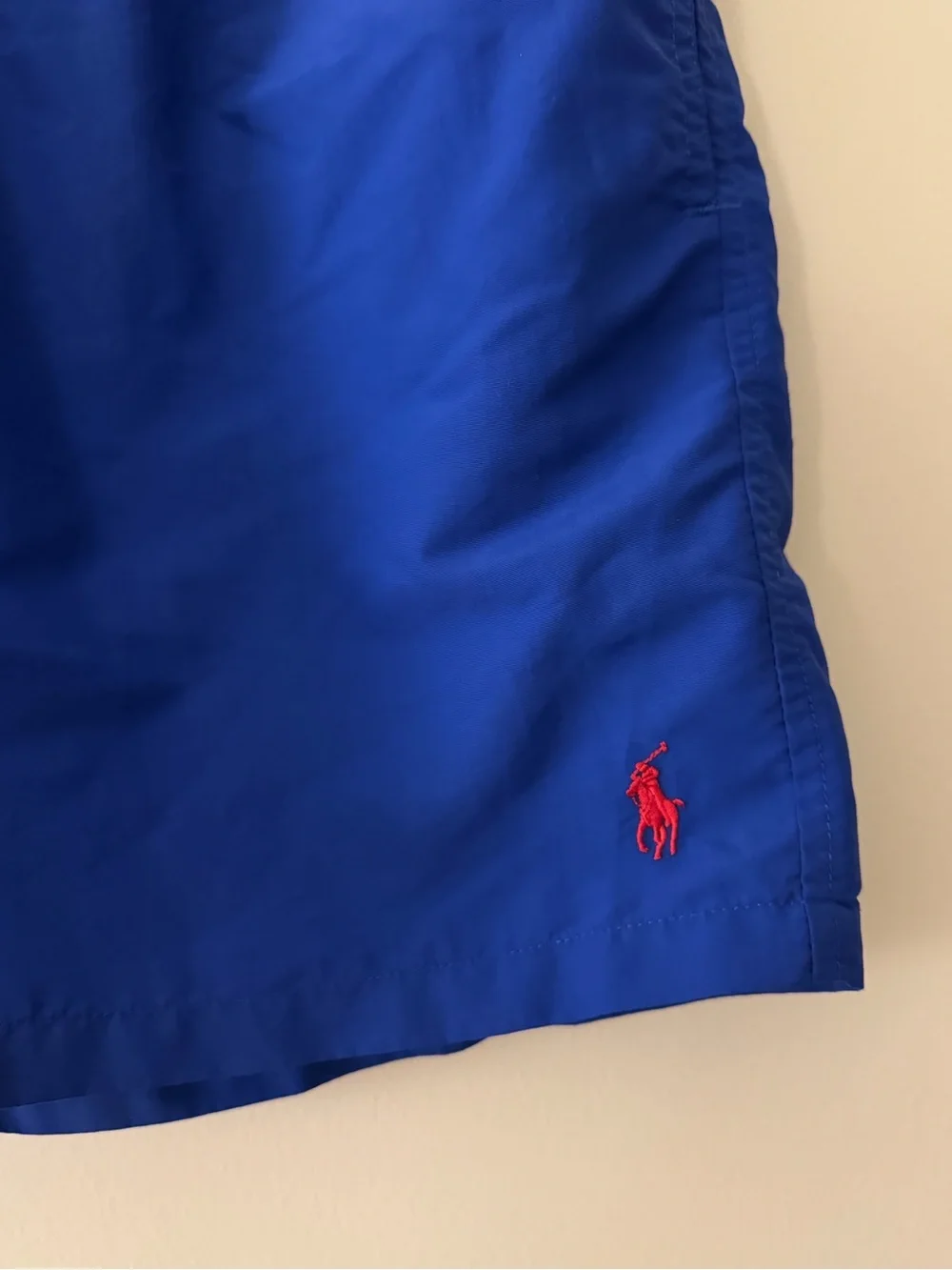Polo by Ralph Lauren Royal Blue Swim Trunks with Red Waistband